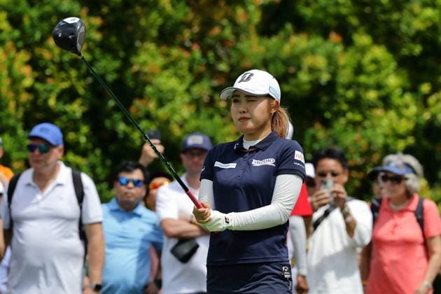 HSBC Women s World Championship, WM, Weltmeisterschaft - Round Three Ayaka Furue of Japan is in action during round three of the HSBC Women s World Championship at Sentosa Golf Club in Singapore, on March 2, 2024. Singapore Singapore  Copyright: xSuhaimixAbdullahx originalFilename:abdullah-notitle240302_npwBk.jpg