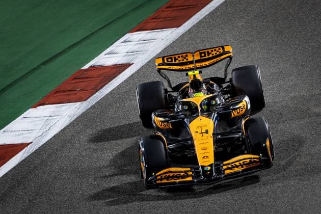 BAHRAIN - Lando Norris (McLaren) during the Bahrain Grand Prix. ANP REMKO DE WAAL Race 2024 2025 xVIxANPxSportx xxANPxIVx 492623484 originalFilename: 492623484.jpg