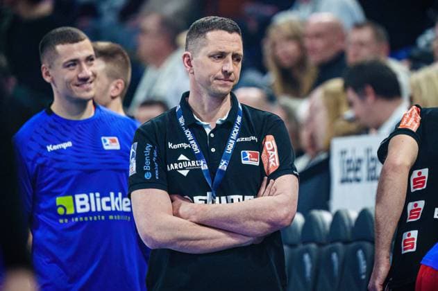 Jens Buerkle HBW Balingen Weilstetten, Coach GER, THW Kiel vs HBW Balingen Weilstetten, Handball, Bundesliga, Matchday 24, Season 2023 2024, 02 03 2024 GER, THW Kiel vs HBW Balingen Weilstetten, Handball, Bundesliga, Matchday 24, Season 2023 2024, 02 03 2024 Kiel Copyright: xEibner-Pressefoto MarcelxvonxFehrnx EP_MFN