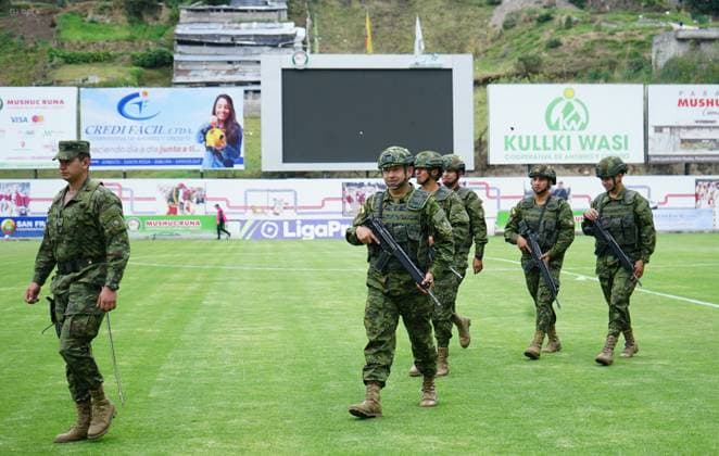 Bilder des Jahres 2024, Sport 03 März Sport Themen der Woche KW09 FBL LIGA-PRO-ECUABET-MUSHUC-RUNA-LIBERTAD Pilahuin 2 de marzo 2024 estadio de Echaleche Mushuc Runa se enfrenta a Libertad por el campeonato nacional de futbol fecha 1 del campeonato nacional de futbol serie A de la Ligapro-Ecuabet. *** FBL LIGA PRO ECUABET MUSHUC RUNA LIBERTAD Pilahuin March 2, 2024 Echaleche stadium Mushuc Runa faces Libertad for the national soccer championship date 1 of the national soccer championship series A of the Ligapro Ecuabet. Copyright: xJorge.Perezx