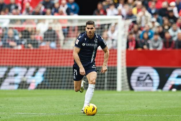 Andre Silva (Sociedad), MARCH 2, 2024 - Football Soccer : Spanish LaLiga EA Sports match between Sevilla FC 3-2 Real Sociedad at the Estadio Ramon Sanchez-Pizjuan in Sevilla, Spain. Noxthirdxpartyxsales  (245952286)