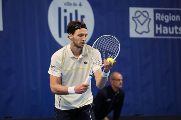 Arthur RINDERKNECH lors du Play In Challenger Lille 2024 ATP, Tennis Herren Challenger Tour, le 2 mars 2024 TENNIS : PLAY IN CHALLENGER LILLE 02 03 2024 LaurentSanson Panoramic 