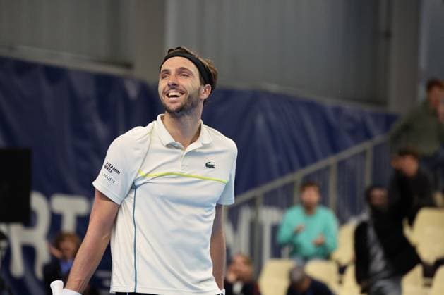 Arthur RINDERKNECH lors du Play In Challenger Lille 2024 ATP, Tennis Herren Challenger Tour, le 2 mars 2024 TENNIS : PLAY IN CHALLENGER LILLE 02 03 2024 LaurentSanson Panoramic 