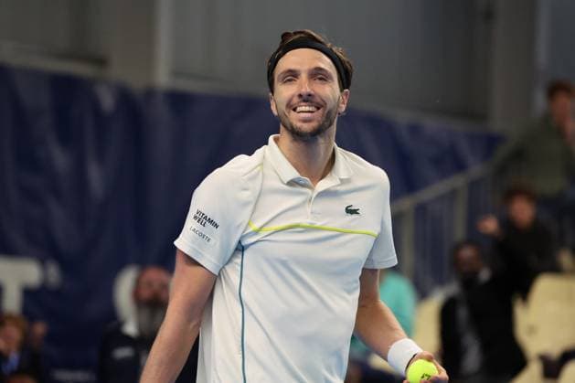 Arthur RINDERKNECH lors du Play In Challenger Lille 2024 ATP, Tennis Herren Challenger Tour, le 2 mars 2024 TENNIS : PLAY IN CHALLENGER LILLE 02 03 2024 LaurentSanson Panoramic 
