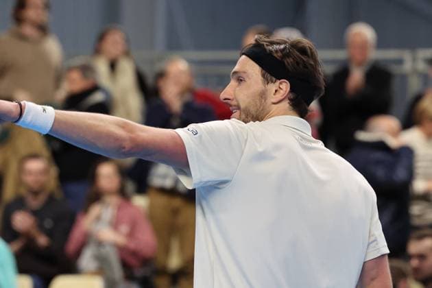 Arthur RINDERKNECH lors du Play In Challenger Lille 2024 ATP, Tennis Herren Challenger Tour, le 2 mars 2024 TENNIS : PLAY IN CHALLENGER LILLE 02 03 2024 LaurentSanson Panoramic 
