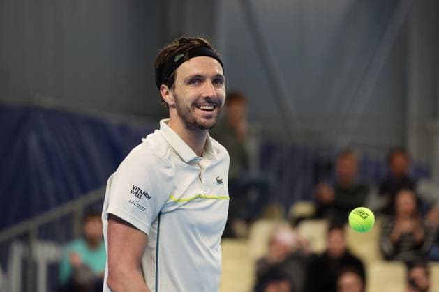 Arthur RINDERKNECH lors du Play In Challenger Lille 2024 ATP, Tennis Herren Challenger Tour, le 2 mars 2024 TENNIS : PLAY IN CHALLENGER LILLE 02 03 2024 LaurentSanson Panoramic 