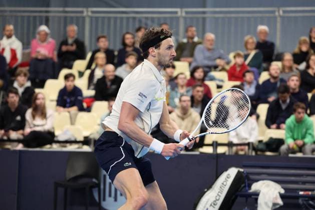 Arthur RINDERKNECH lors du Play In Challenger Lille 2024 ATP, Tennis Herren Challenger Tour, le 2 mars 2024 TENNIS : PLAY IN CHALLENGER LILLE 02 03 2024 LaurentSanson Panoramic 