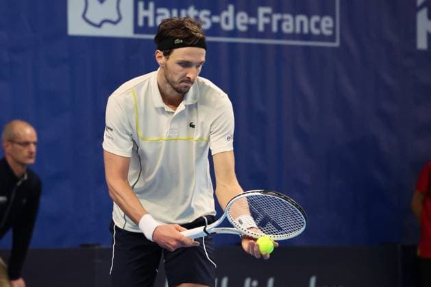 Arthur RINDERKNECH lors du Play In Challenger Lille 2024 ATP, Tennis Herren Challenger Tour, le 2 mars 2024 TENNIS : PLAY IN CHALLENGER LILLE 02 03 2024 LaurentSanson Panoramic 