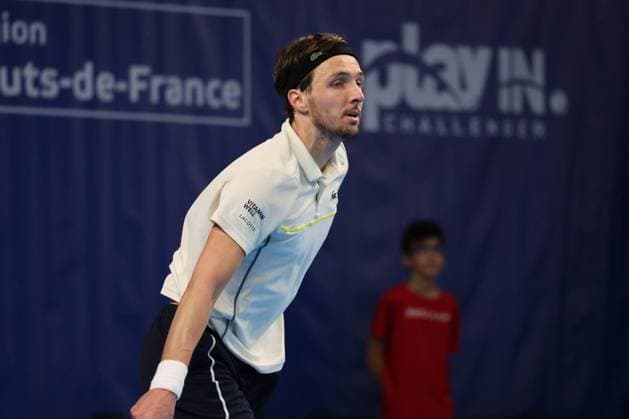 Arthur RINDERKNECH lors du Play In Challenger Lille 2024 ATP, Tennis Herren Challenger Tour, le 2 mars 2024 TENNIS : PLAY IN CHALLENGER LILLE 02 03 2024 LaurentSanson Panoramic 