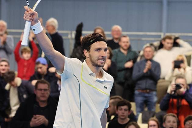 Arthur RINDERKNECH lors du Play In Challenger Lille 2024 ATP, Tennis Herren Challenger Tour, le 2 mars 2024 TENNIS : PLAY IN CHALLENGER LILLE 02 03 2024 LaurentSanson Panoramic 