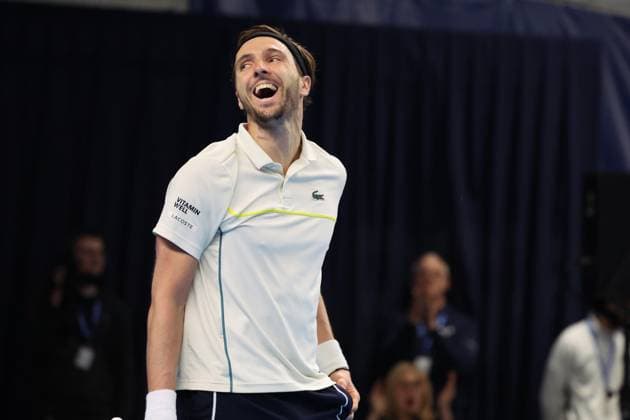 Arthur RINDERKNECH lors du Play In Challenger Lille 2024 ATP, Tennis Herren Challenger Tour, le 2 mars 2024 TENNIS : PLAY IN CHALLENGER LILLE 02 03 2024 LaurentSanson Panoramic 