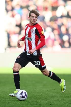 Brentford gegen Chelsea 2. März 2024, London Premier League Fußball Brentford gegen Chelsea Mads Roerslev von Brentford Foto Charlotte Wilson Abseits London UK  Copyright: xCharlottexWilsonx xOffsidexOffside