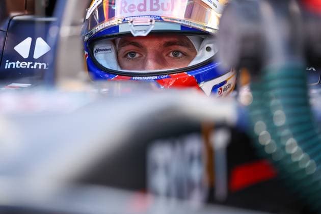 (240303) -- SAKHIR, March 3, 2024 -- Red Bull Racing s driver Max Verstappen of the Netherlands prepares before the Bahrain Formula One Grand Prix at the Bahrain International Circuit in Sakhir, Bahrain, on March 2, 2024. (Photo by Qian Jun Xinhua) (SP)BAHRAIN-SAKHIR-FORMULA 1 GRAND PRIX-RACE WangxHaizhou 