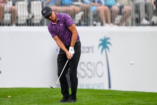 PALM BEACH GARDENS, FL - MARCH 02: Rickie Fowler of the United States putts at the tenth hole during the third round of Cognizant Classic in The Palm Beaches at PGA, Golf Herren National Resort the Champion Course on March 2, 2024 in Palm Beach Gardens, Florida.(Photo by Doug Murray Icon Sportswire) GOLF: MAR 02 PGA Cognizant Classic in The Palm Beaches EDITORIAL USE ONLY Icon79620240302056