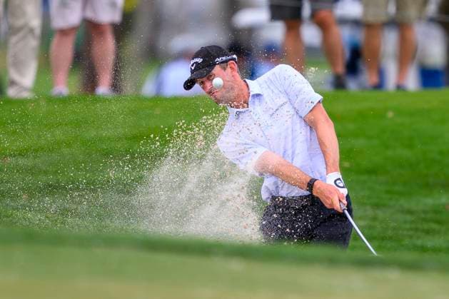 PALM BEACH GARDENS, FL - MARCH 02: Alexander Björk of Sweden hits the ball out of a bunker at the tenth hole during the third round of Cognizant Classic in The Palm Beaches at PGA, Golf Herren National Resort the Champion Course on March 2, 2024 in Palm Beach Gardens, Florida.(Photo by Doug Murray Icon Sportswire) GOLF: MAR 02 PGA Cognizant Classic in The Palm Beaches EDITORIAL USE ONLY Icon79620240302069
