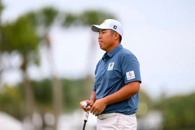 PALM BEACH GARDENS, FL - MARCH 02: Byeong Hun An of South Korea walks at the tenth hole during the third round of Cognizant Classic in The Palm Beaches at PGA, Golf Herren National Resort the Champion Course on March 2, 2024 in Palm Beach Gardens, Florida.(Photo by Doug Murray Icon Sportswire) GOLF: MAR 02 PGA Cognizant Classic in The Palm Beaches EDITORIAL USE ONLY Icon79620240302082