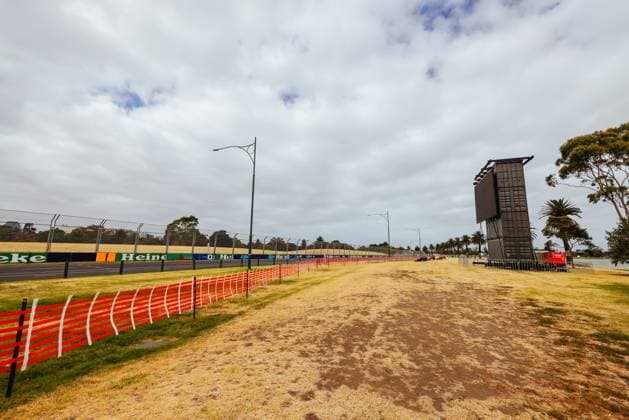 March 3, 2024, Melbourne, Victoria, Australia: MELBOURNE, AUSTRALIA - MARCH 03 2024: Track build and preparations for the 2024 Formula 1 Australian Grand Prix to be held on March 21 to April 24 2024. Melbourne Australia - ZUMAp121 20240303_zsp_p121_005 Copyright: xChrisxPutnamx