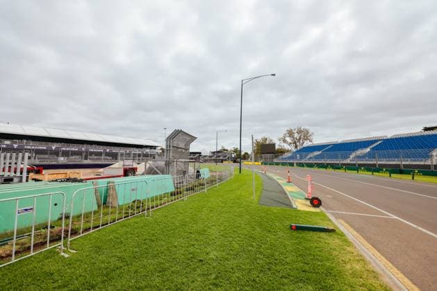 March 3, 2024, Melbourne, Victoria, Australia: MELBOURNE, AUSTRALIA - MARCH 03 2024: Track build and preparations for the 2024 Formula 1 Australian Grand Prix to be held on March 21 to April 24 2024. Melbourne Australia - ZUMAp121 20240303_zsp_p121_026 Copyright: xChrisxPutnamx