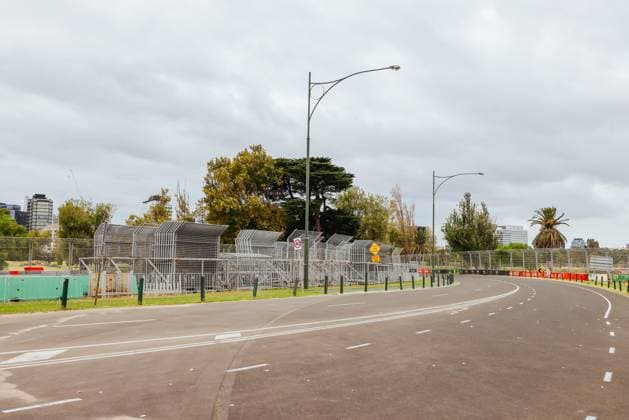 March 3, 2024, Melbourne, Victoria, Australia: MELBOURNE, AUSTRALIA - MARCH 03 2024: Track build and preparations for the 2024 Formula 1 Australian Grand Prix to be held on March 21 to April 24 2024. Melbourne Australia - ZUMAp121 20240303_zsp_p121_038 Copyright: xChrisxPutnamx