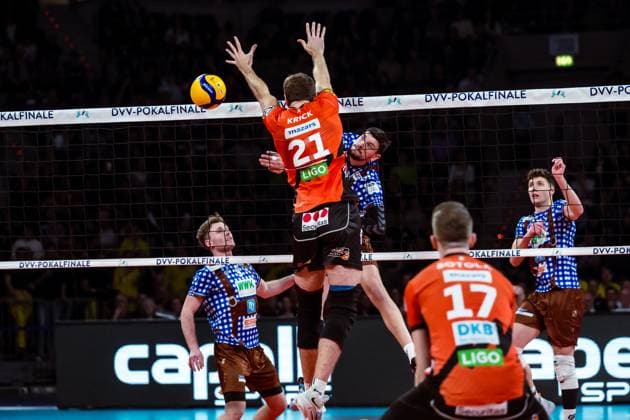 DVV Cup Final 2024 Volleys Herrsching BR Volleys 03 03 2024 DVV Cup Final 2024 Volleys Herrsching BR Volleys 03 03 2024 Copyright: xBEAUTIFULxSPORTS NicolxMarschallx