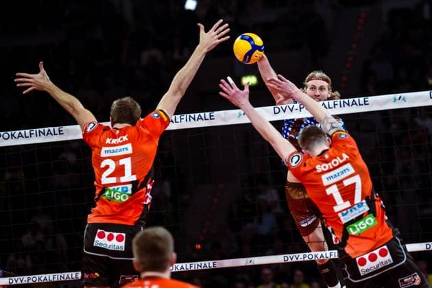 DVV Cup Final 2024 Volleys Herrsching BR Volleys 03 03 2024 DVV Cup Final 2024 Volleys Herrsching BR Volleys 03 03 2024 Copyright: xBEAUTIFULxSPORTS NicolxMarschallx
