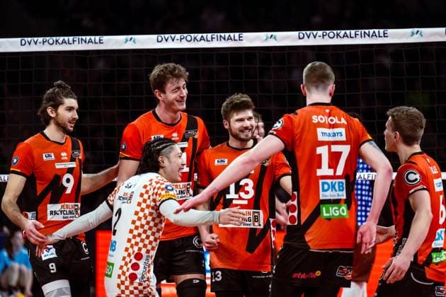 DVV Cup Final 2024 Volleys Herrsching BR Volleys 03 03 2024 DVV Cup Final 2024 Volleys Herrsching BR Volleys 03 03 2024 Copyright: xBEAUTIFULxSPORTS NicolxMarschallx