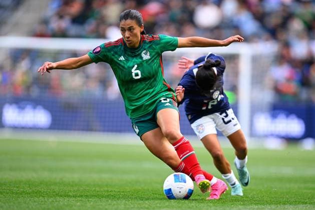 RECORD DATE NOT STATED Concacaf W Gold Cup 2024 Mexico vs Paraguay Reyna Reyes of Mexico during the Quarter-finals match between Mexico and Paraguay as part of the Concacaf Womens Gold Cup 2024, at BMO Stadium on March 03, 2024 in Los Angeles, California, United States. LOS ANGELES CALIFORNIA UNITED STATES  Copyright: xJorgexMartinezx 20240303175643_CWGC_2024_CF_MEX_PAR_REYES234