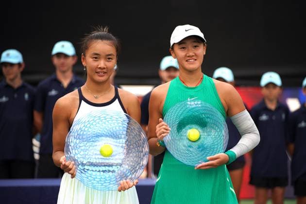 Sport Themen der Woche KW09 Sport Bilder des Tages March 3, 2024, Austin, Texas, SPO: Yup Yuan (China) wins her first Hologic WTA, Tennis Damen Tour title beating fellow countrywoman Xiyu Wang (China) on Sunday, March 03, 2024 during the ATX Open at Westwood Country Club in Austin, Texas. Austin SPO - ZUMAs312 0419298498st Copyright: xDustinxSafranekx