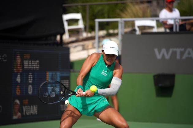 March 3, 2024, Austin, Texas, SPO: Xiyu Wang (China) competes against Yup Yuan (China) on Sunday, March 03, 2024 during the championship round in the ATX Open at Westwood Country Club in Austin, Texas. Yue defeated fellow countrywoman Xiyu for her first Hologic WTA, Tennis Damen Tour title. Austin SPO - ZUMAs312 0419306493st Copyright: xDustinxSafranekx