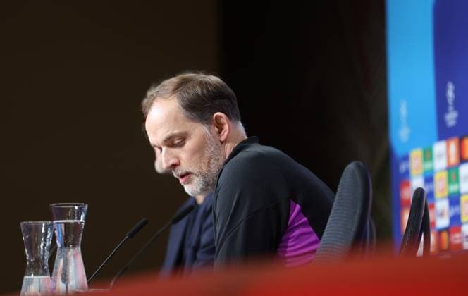 Munich, Germany 04 March 2024 Football, Men, Bundesliga, Season 2023 2024, FC Bayern Munich, Press conference Here in the picture Thomas Tuchel, Coach FC Bayern Munich at the press conference