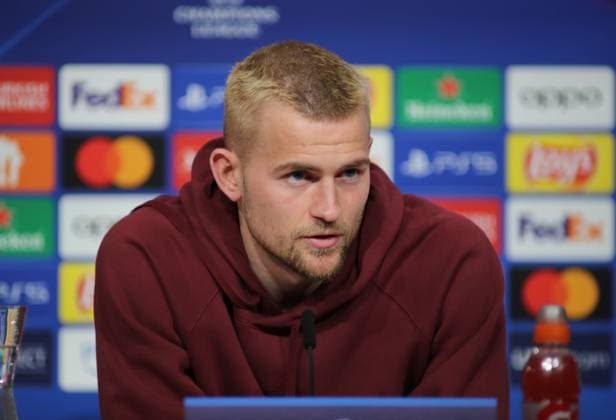 Munich, Germany 04 March 2024 Football, Men, Bundesliga, Season 2023 2024, FC Bayern Munich, Press conference Pictured here Matthijs de Ligt FC Bayern Munich at the press conference