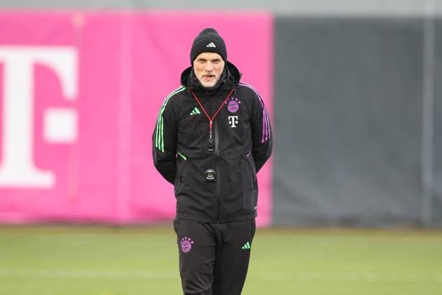 Head coach Thomas Tuchel FC Bayern Muenchen on the pitch, final training, FC Bayern Muenchen, Champions League, football, round of 16, return match, 04 03 2024 Muenchen Bayern Germany Copyright: xkolbert-press ChristianxKolbertx