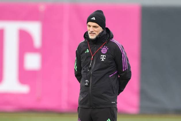 Head coach Thomas Tuchel FC Bayern Muenchen on the pitch, final training, FC Bayern Muenchen, Champions League, football, round of 16, return match, 04 03 2024 Muenchen Bayern Germany Copyright: xkolbert-press ChristianxKolbertx
