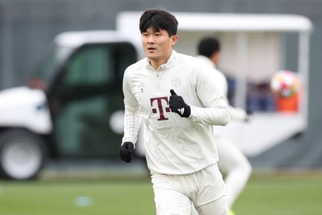 Min jae Kim 3 FC Bayern Muenchen at final training, final training, FC Bayern Muenchen, Champions League, football, round of 16, second leg, 04 03 2024 Muenchen Bayern Germany Copyright: xkolbert-press ChristianxKolbertx
