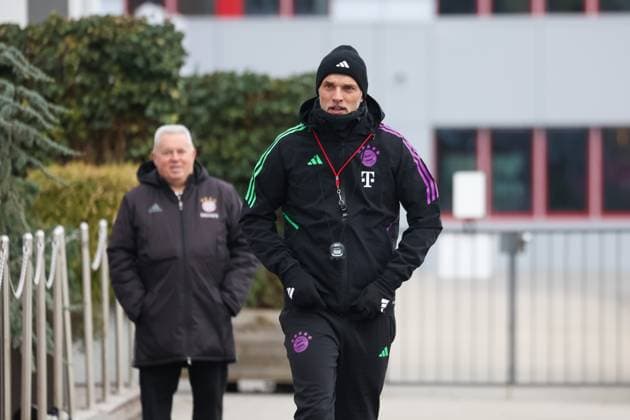 Thomas Tuchel FC Bayern Muenchen, Head Coach , Final training FC Bayern Muenchen, Football, UEFA Champions League, Round of 16 second leg, Season 23 24, 04 03 2024, Final training FC Bayern Muenchen, Football, UEFA Champions League, Round of 16 second leg, Season 23 24, 04 03 2024 Muenchen Copyright: xEibner-Pressefoto JennixMaulx EP_JML