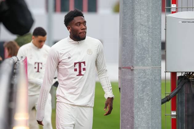 Alphonso Davies FC Bayern Muenchen, 19 m Final training FC Bayern Muenchen, Football, UEFA Champions League, Round of 16 second leg, Season 23 24, 04 03 2024, Final training FC Bayern Muenchen, Football, UEFA Champions League, Round of 16 second leg, Season 23 24, 04 03 2024 Muenchen Copyright: xEibner-Pressefoto JennixMaulx EP_JML