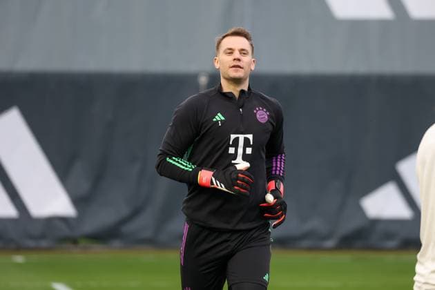 Manuel Neuer FC Bayern Muenchen, 01 , Final training FC Bayern Muenchen, Football, UEFA Champions League, Round of 16 second leg, Season 23 24, 04 03 2024, Final training FC Bayern Muenchen, Football, UEFA Champions League, Round of 16 second leg, Season 23 24, 04 03 2024 Muenchen Copyright: xEibner-Pressefoto JennixMaulx EP_JML