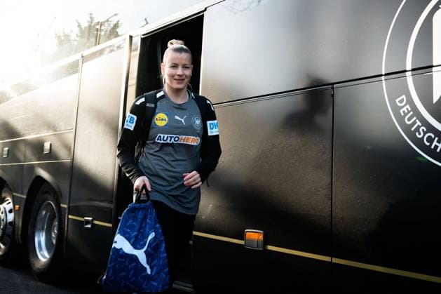 Duesseldorf, Handball EM Quali, Germany Slovakia Antje Döll Doell Germany Duesseldorf Mitsubishi Electric Halle Nordrhein Westfalen Germany