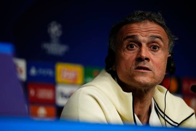 Paris Saint-Germain Training Session And press conference, PK, Pressekonferenz - UEFA Champions League 2023 24 Paris Saint-Germain s Spanish head coach Luis Enrique gives a press conference on the eve of their UEFA Champions League last 16 second leg football match against Real Sociedad at the Reale Arena stadium in San Sebastian on March 4, 2024 Bilbao Spain  Copyright: xJosexBretonx originalFilename:breton-parissai240304_nppcb.jpg