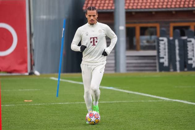 Leroy Sane FC Bayern Muenchen, 10 , Final training FC Bayern Muenchen, Football, UEFA Champions League, Round of 16 second leg, Season 23 24, 04 03 2024, Final training FC Bayern Muenchen, Football, UEFA Champions League, Round of 16 second leg, Season 23 24, 04 03 2024 Muenchen Copyright: xEibner-Pressefoto JennixMaulx EP_JML