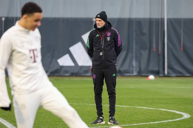 Thomas Tuchel FC Bayern Muenchen, Head Coach , Final training FC Bayern Muenchen, Football, UEFA Champions League, Round of 16 second leg, Season 23 24, 04 03 2024, Final training FC Bayern Muenchen, Football, UEFA Champions League, Round of 16 second leg, Season 23 24, 04 03 2024 Muenchen Copyright: xEibner-Pressefoto JennixMaulx EP_JML