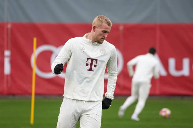 Matthijs de Ligt FC Bayern Muenchen, 04 , Final training FC Bayern Muenchen, Football, UEFA Champions League, Round of 16 second leg, Season 23 24, 04 03 2024, Final training FC Bayern Muenchen, Football, UEFA Champions League, Round of 16 second leg, Season 23 24, 04 03 2024 Muenchen Copyright: xEibner-Pressefoto JennixMaulx EP_JML