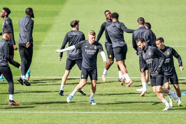 Football, CL, Real Madrid training