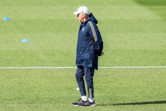 Carlo Ancelotti Final training Real Madrid before Real Madrid vs RB Leipzig, Football, UEFA Champions League, Round of 16, 05 03 2024 Final training Real Madrid before Real Madrid vs RB Leipzig, Football, UEFA Champions League, Round of 16, 05 03 2024 Madrid Copyright: xEibner-Pressefoto BahhoxKarax EP_BKA