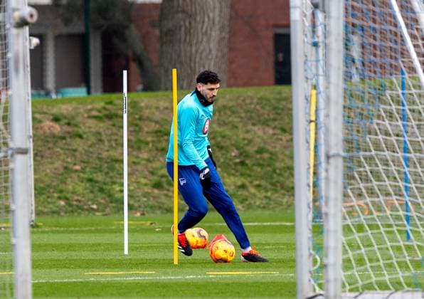 Football, Men, Season 2023 2024, 1 Bundesliga, Hertha BSC, Training, Agustin Rogel Hertha BSC , 05 03 2024, Copyright: xSebastianxRäppold MatthiasxKochx