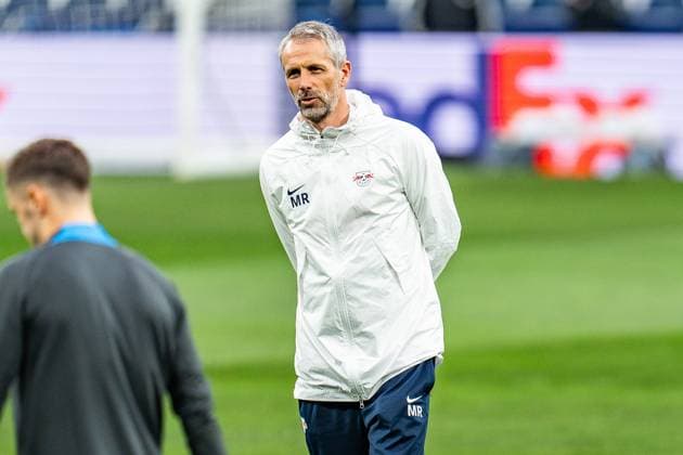 Marco Rose RB Leipzig, Coach Final training Real Madrid before Real Madrid vs RB Leipzig, Football, UEFA Champions League, Round of 16, 05 03 2024 Final training Real Madrid before Real Madrid vs RB Leipzig, Football, UEFA Champions League, Round of 16, 05 03 2024 Madrid Copyright: xEibner-Pressefoto BahhoxKarax EP_BKA
