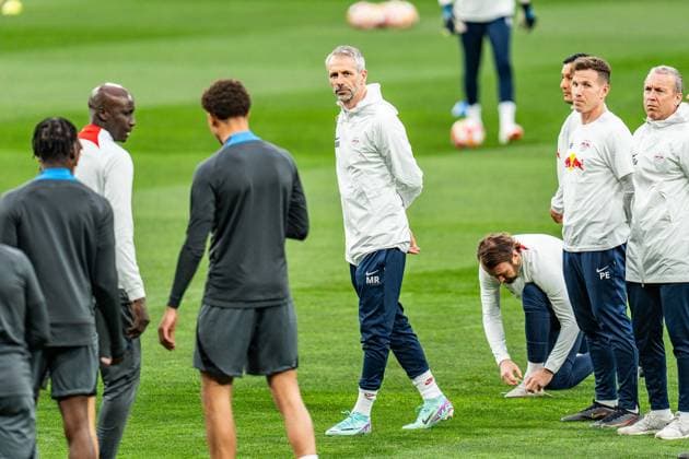 Marco Rose RB Leipzig, Coach Final training Real Madrid before Real Madrid vs RB Leipzig, Football, UEFA Champions League, Round of 16, 05 03 2024 Final training Real Madrid before Real Madrid vs RB Leipzig, Football, UEFA Champions League, Round of 16, 05 03 2024 Madrid Copyright: xEibner-Pressefoto BahhoxKarax EP_BKA