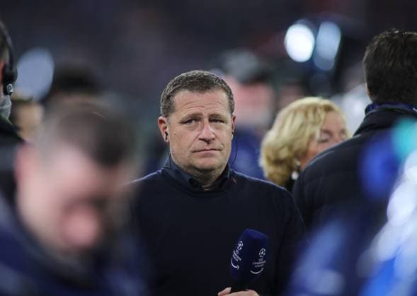 Munich, Germany 05 March 2024 Football, Men, Champions League, Season 2023 2024, Round of 16 second leg, FC Bayern Munich Lazio Rome, Allianz Arena Max Eberl, Chief Sports Officer FC Bayern Munich during the interview, thoughtful ,reflective