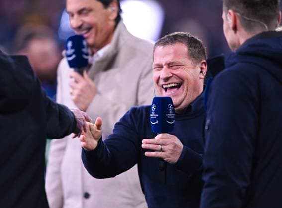 Germany, Muenchen, 05 03 2024, Allianz Arena, FC Bayern Muenchen vs SS Lazio UEFA Champions League 2023 24 Round of 16 Second Leg, Sporting Director Max Eberl Bayern Muenchen laughs Munich Allianz Arena Bavaria Germany eu-images-738