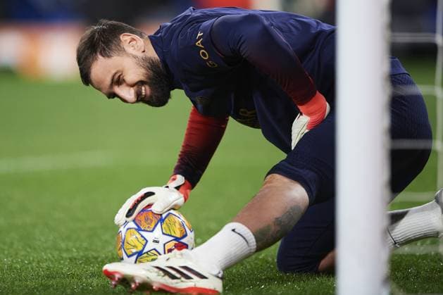 Gianluigi Donnarumma of Paris Saint Germain warming up during the UEFA Champions League match between Real Sociedad v Paris Saint Germain at Reale Arena on March 5, 2024 in San Sebastian (Photo by: LGM) FOOTBALL : Real Sociedad vs Paris Saint Germain - UEFA Ligue des Champions - 05 03 2024 LGM Panoramic 